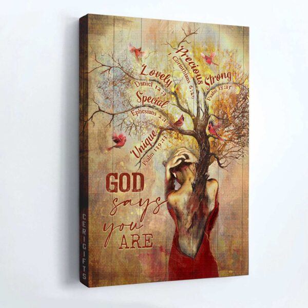 Jesus Portrait Poster – Inspirational Home Decor Gift with Bible Verses Red Cardinal Autumn Season – Perfect Gift for Religious Christians