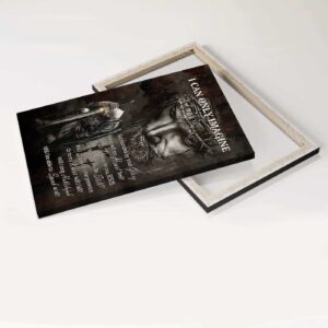 Warrior of God Jesus Portrait Poster - Christian Home Decor Gift - Black and White Painting - I Can Only Imagine 1