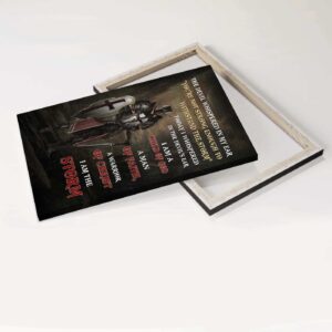 Jesus Warrior Knight Painting Poster - Christian Home Decor Gift - I Am The Storm 3