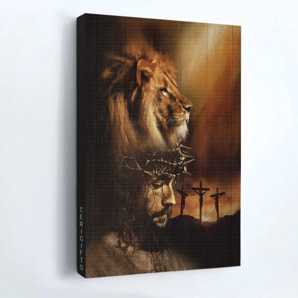 Watercolor Lion Jesus Portrait Poster Home Decor Gift – Christian Art – Jesus Painting Poster Home Decor Gift