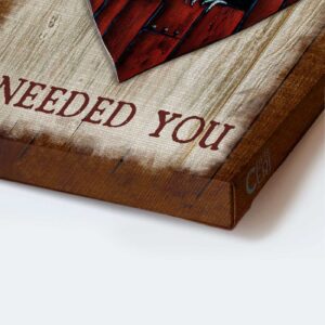 Christian Home Decor Gift: Jesus Portrait Poster with White Chicken Couple and Vintage Background - God Knew I Needed You 1