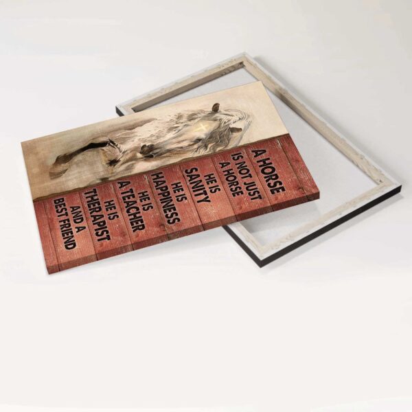 Christian Home Decor Gift: Jesus Portrait & White Horse Cross Poster