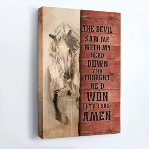 Christian Home Decor Gift: Jesus & White Horse Painting Poster - Amen Victory 3