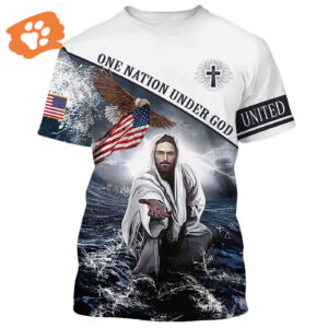 Jesus All Over Print 3D T Shirt Christian Faith Shirt for Men & Women