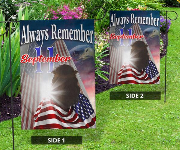 Jesus Remember 911 Flag Always Remember September 11Th 9-11 Memorial 2025 Flag