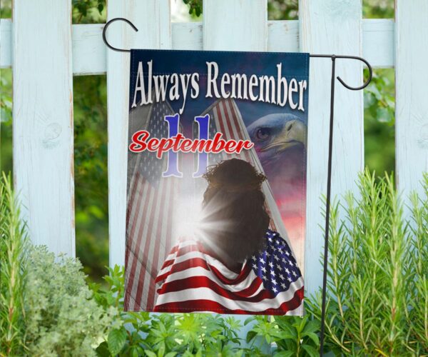 Jesus Remember 911 Flag Always Remember September 11Th 9-11 Memorial 2025 Flag
