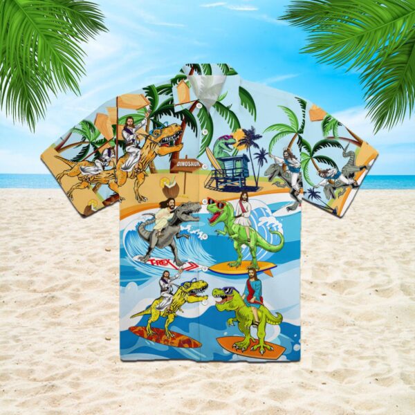 Unique Jesus Ride A Dinosaur Hawaiian Shirt HW1133 – Limited Edition