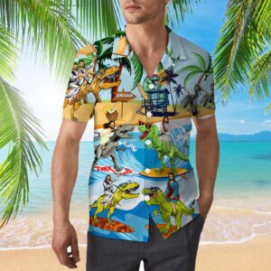 Unique Jesus Ride A Dinosaur Hawaiian Shirt HW1133 - Limited Edition