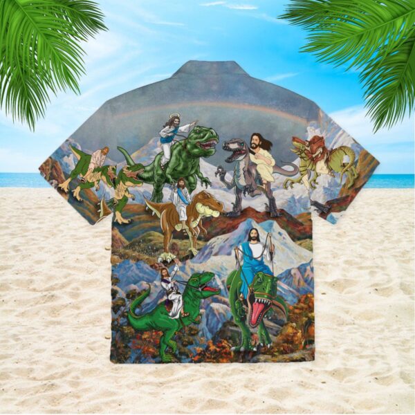 Jesus Ride Dinosaur Hawaiian Shirt HW642 – Unique Religious Retro Style