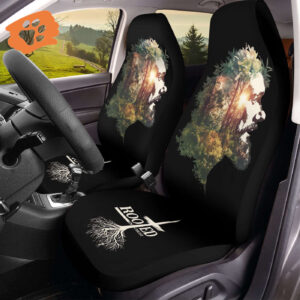 Jesus Rooted In Christ Car Seat Cover, Jesus Car Front Seat Cover, God Protector Seats, Faith Reliance In Jesus, Gift For Jesus Lover