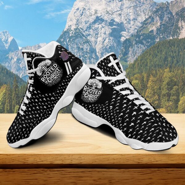 Jesus Rooted In Christ Running Shoes, Jesus Christian Cross Basketball Shoes Unisex Sneaker