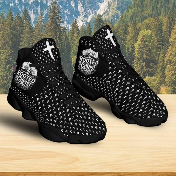 Jesus Rooted In Christ Running Shoes, Jesus Christian Cross Basketball Shoes Unisex Sneaker