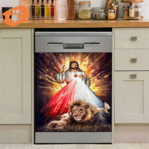 Jesus Lamb of God Dishwasher Cover - Christian Wrap for Lost Lamb Design