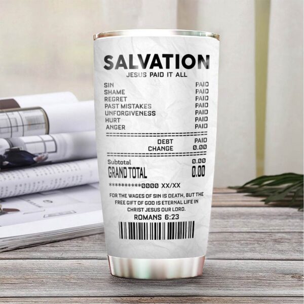 Jesus Salvation Stainless Steel Tumbler – Jesus Lover Men Women