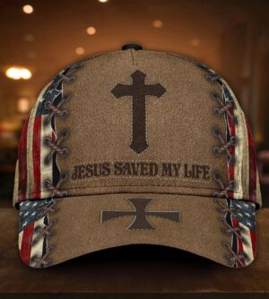 Jesus Save My Life Us Flag Classic Cap All Over Print