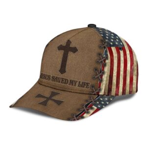 Jesus Save My Life Us Flag Classic Cap All Over Print 3