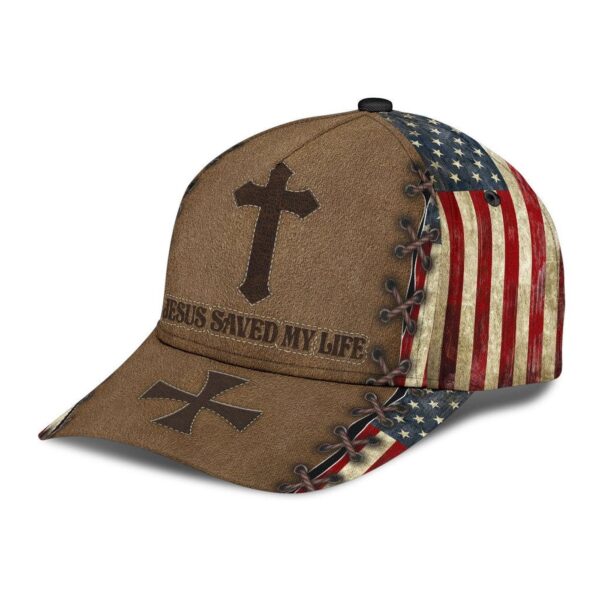 Jesus Save My Life Us Flag Classic Cap All Over Print