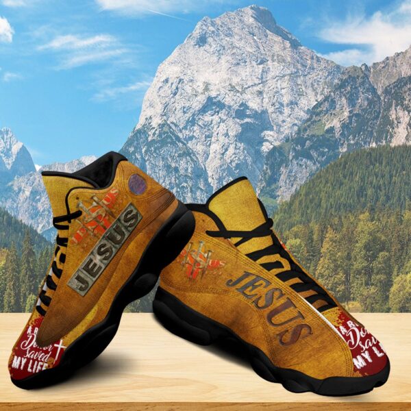 Jesus Saved My Life Basketball Shoes, A Blood Donor Saved My Life Running Shoes Unisex, Religious Gift God Lovers