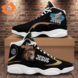 Jesus Saved My Life Basketball Shoes, Lion Of Judah Running Shoes, Jesus Christ Cross Sport Shoes