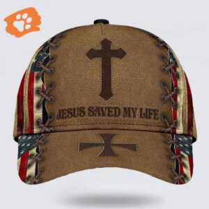 Jesus Saved My Life Cross Classic Baseball Cap Hat  Trucker Classic Hats Gift