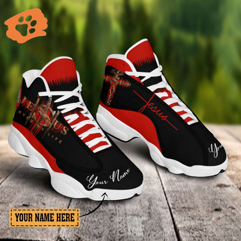 Jesus Saved My Life custom name Air Jordan 13 Shoes – Gift for Men Women Jesus Saved My Life custom name Air Jordan 13 Shoes – Gift for Men Women