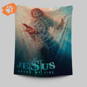 Jesus Saved My Life Hand Of God Tapestry Prints - Christian Wall Decor & Art