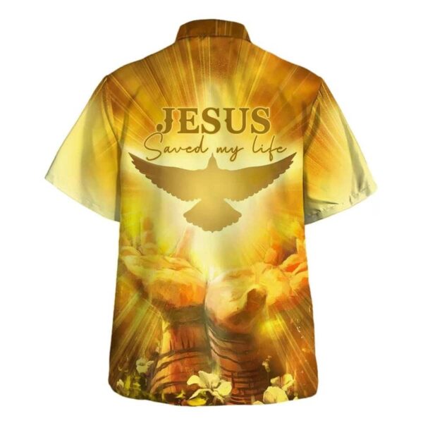 Men s Jesus Saved My Life Hawaiian Shirt: Christian Gift
