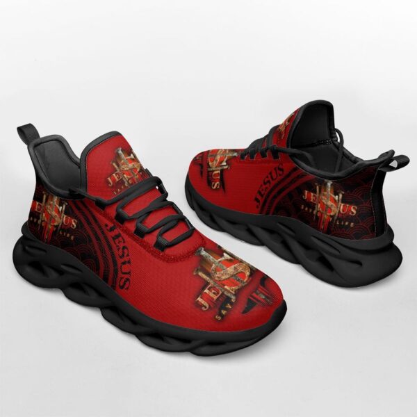 Jesus Saved My Life Yezy Running Sneakers Gift for Men Women