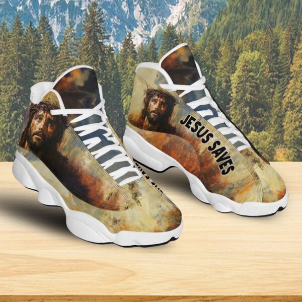 Jesus Saves Basketball Shoes, Christian Cross Jesus Sneakers Running Shoes, Religion Gifts For Prayers