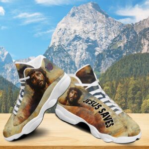 Jesus Saves Basketball Shoes, Christian Cross Jesus Sneakers Running Shoes, Religion Gifts For Prayers 3