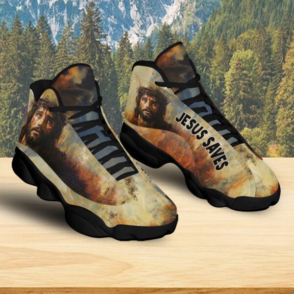 Jesus Saves Basketball Shoes, Christian Cross Jesus Sneakers Running Shoes, Religion Gifts For Prayers