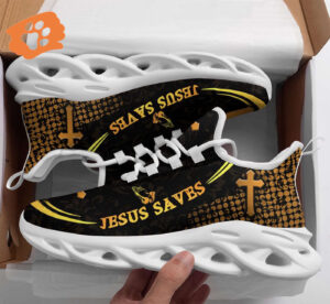 Jesus Saves Yezy Running Sneakers Gift for Men Women
