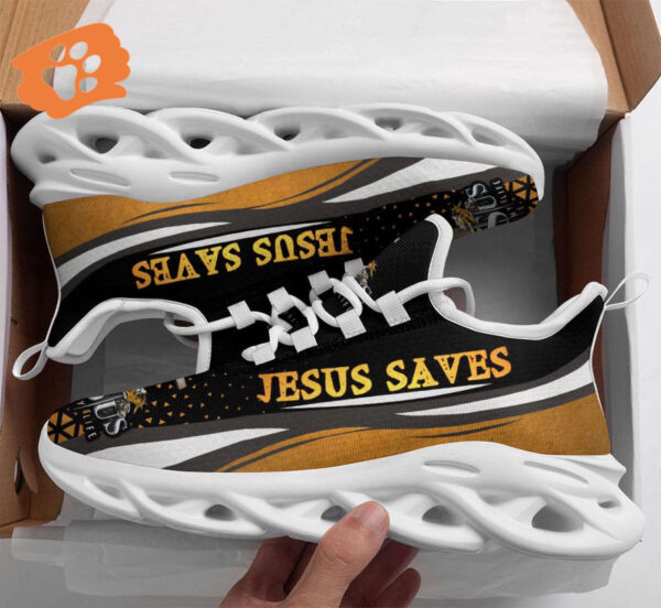 Jesus Saves Yezy Running Sneakers Gift for Men Women