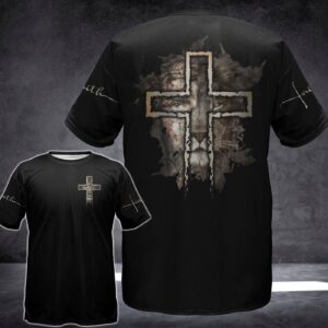 Jesus Shirt Christian Apparel Jesus Lion Half Face Cross Faith T-shirt Jesus Hoodie 2025 1