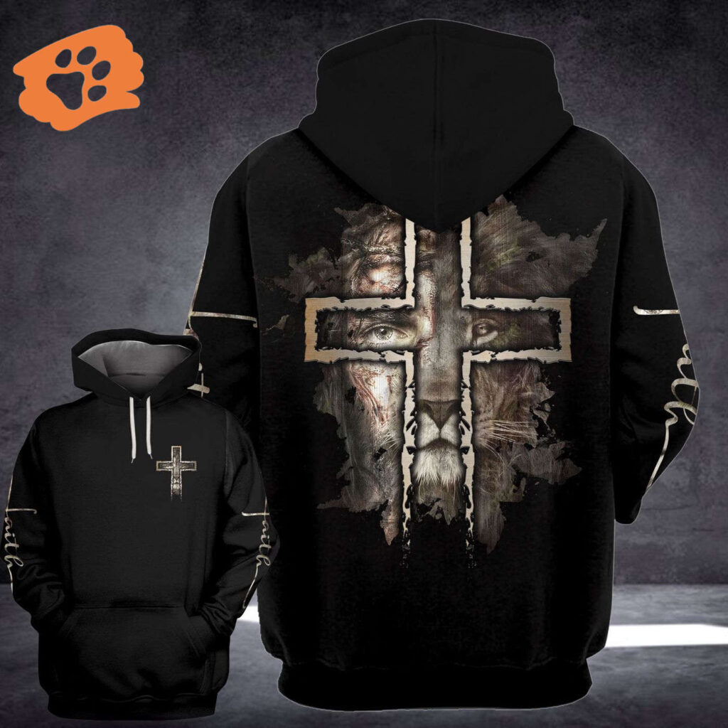 Jesus Shirt Christian Apparel Jesus Lion Half Face Cross Faith T-shirt Jesus Hoodie 2025 Jesus Shirt Christian Apparel Jesus Lion Half Face Cross Faith T-shirt Jesus Hoodie 2025