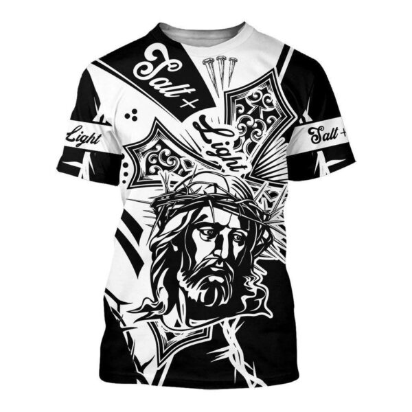 Jesus Shirt Salt Light Jesus Silhouette Black White T-shirt Jesus Hoodie 2025