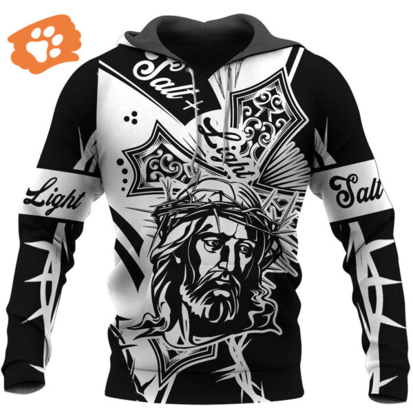 Jesus Shirt Salt Light Jesus Silhouette Black White T-shirt Jesus Hoodie 2025