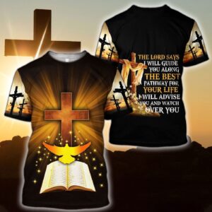 Jesus Shirt The Lord Says I Will Guide You Along The Best Pathway For Your Life Bible Book T-shirt Jesus Hoodie 2025 1