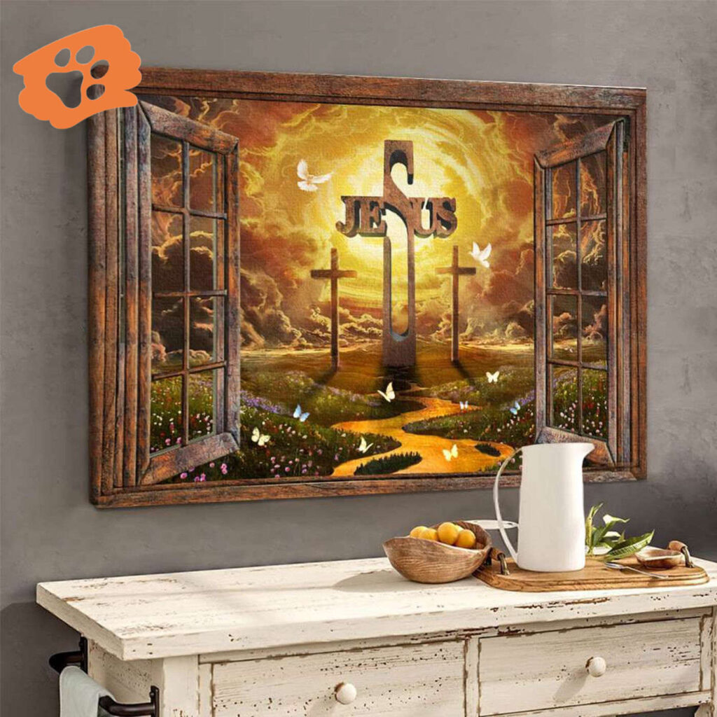 Jesus Sunset Landscape Poster for Home Decor Gift Jesus Sunset Landscape Poster for Home Decor Gift