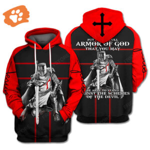 Jesus T-shirt Put On The Full Armor Of God That You May Be Able To Stand Against The Schemes Of The Devil T-shirt Hoodie Adult Unisex 2025