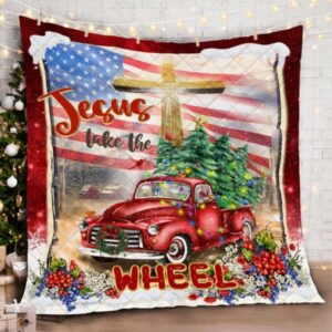 Jesus Take Jesus Gift Wheel Quilt Blanket 1