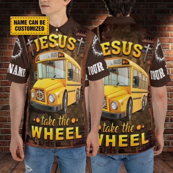 Jesus Take The Wheel Polo Shirt – Perfect Gift for Jesus Lovers!