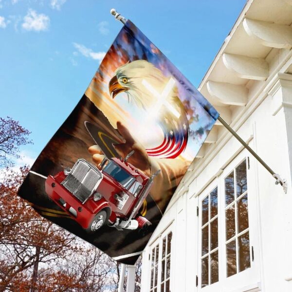 Jesus Take The Wheel House Flag – Christian Scripture Garden Banner