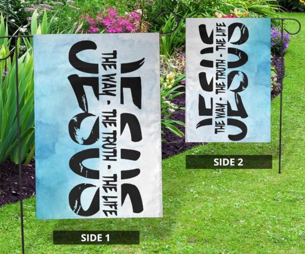 Jesus The Way The Truth The Life Flag Religious Christian Decor For Home Easter Gift