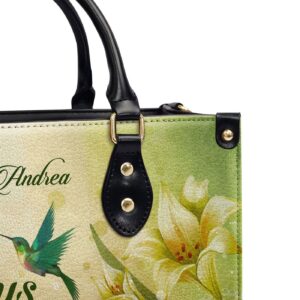 Personalized Leather Handbag with Jesus The Way The Truth The Life Design - H06 1