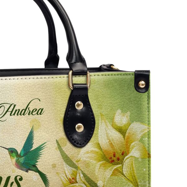 Personalized Leather Handbag with Jesus The Way The Truth The Life Design – H06