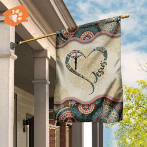 Vintage Jesus Mandala Flag - Spiritual Wall Art for Home Decor
