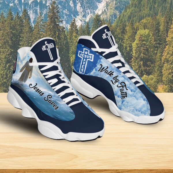 Jesus Walk By Faith Basketball Shoes, Jesus Saves Running Shoes, Christian Faith Religion Gifts For Men Women