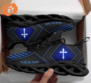 Jesus Walk By Faith Yezy Running Sneakers CM Gift for Men Women