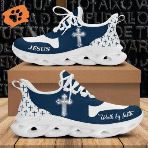 Jesus Walk By Faith Yezy Running Sneakers CM Gift for Men Women